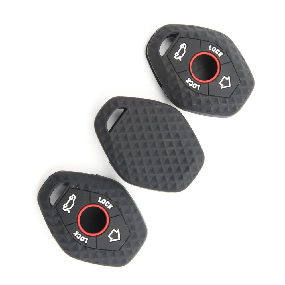 4Button High Quality Silicone Remote Car Key Cover Holder Key Case for Bmw E46 E39 E53 X5 X3 E83 X3 Serie 7 5 3 330i Accessories