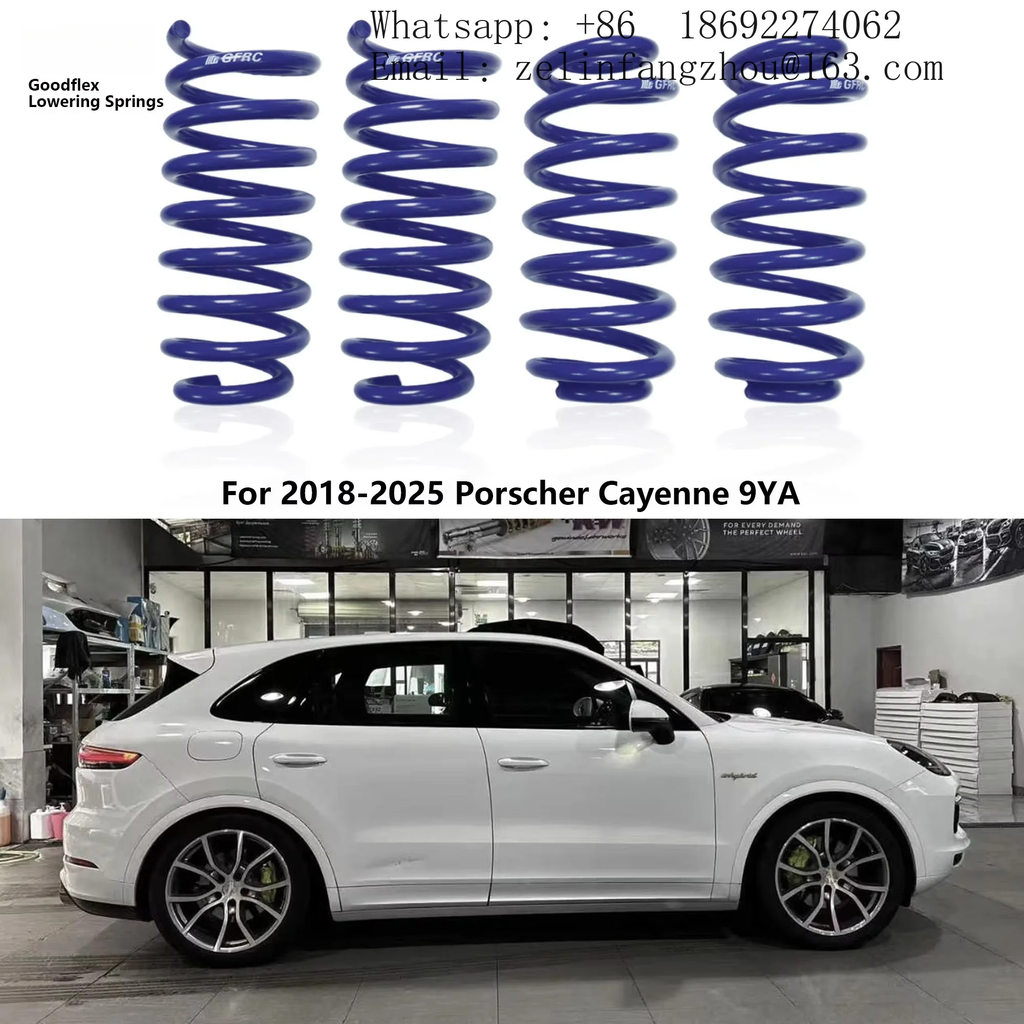 GFRC Lowering Springs Suspension Kit for Porsche Cayenne 9YA 2018-2025 Front Rear Sport Coil Springs Performance Pro