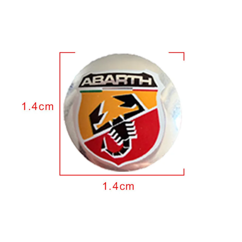 2/5/10/20pcs Car Logo Key Sticker Decoration Auto Accessories For Abbas Abarth Punto 124/125/500 Stilo Ducato Car Accessories