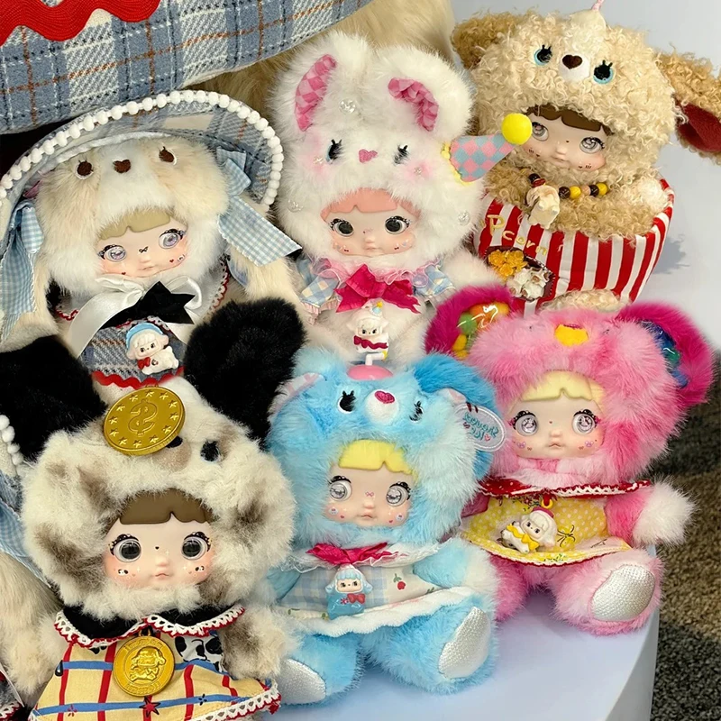 

Nommi About The Childhood Series Blind Box Cute Puppy Bear Anime Doll Keychain Surprise Bag Nommi V14 Pendants Mystery Box Toy