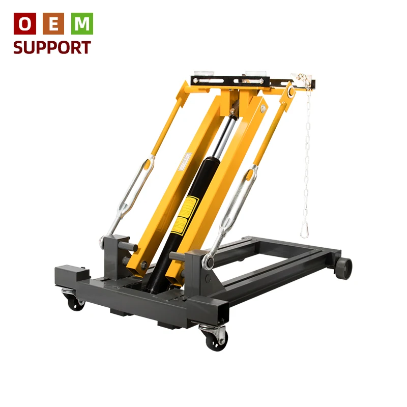 KARLION 2 Ton Low Profile Steel Transmission Jack Heavy Duty Hydraulic CE Certified Engine Cradle for Truck & Car Repair