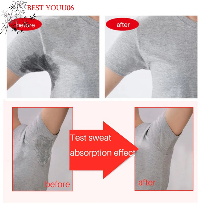 

(YOUU06)20Pcs Black Disposable Underarm Shirt Antiperspirant Protection From Sweat Pads Deodorant Armpit Absorbent Pad