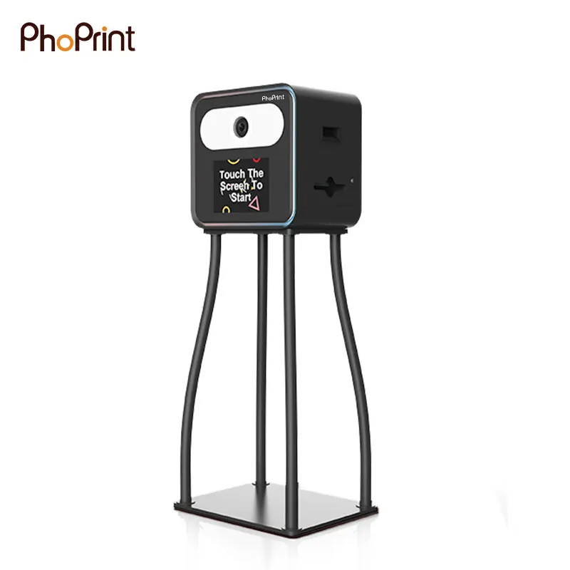Phoprint 12.9 Inches Ipad Photo Booth Flash Movable Selfie Photo Booth For Wedding