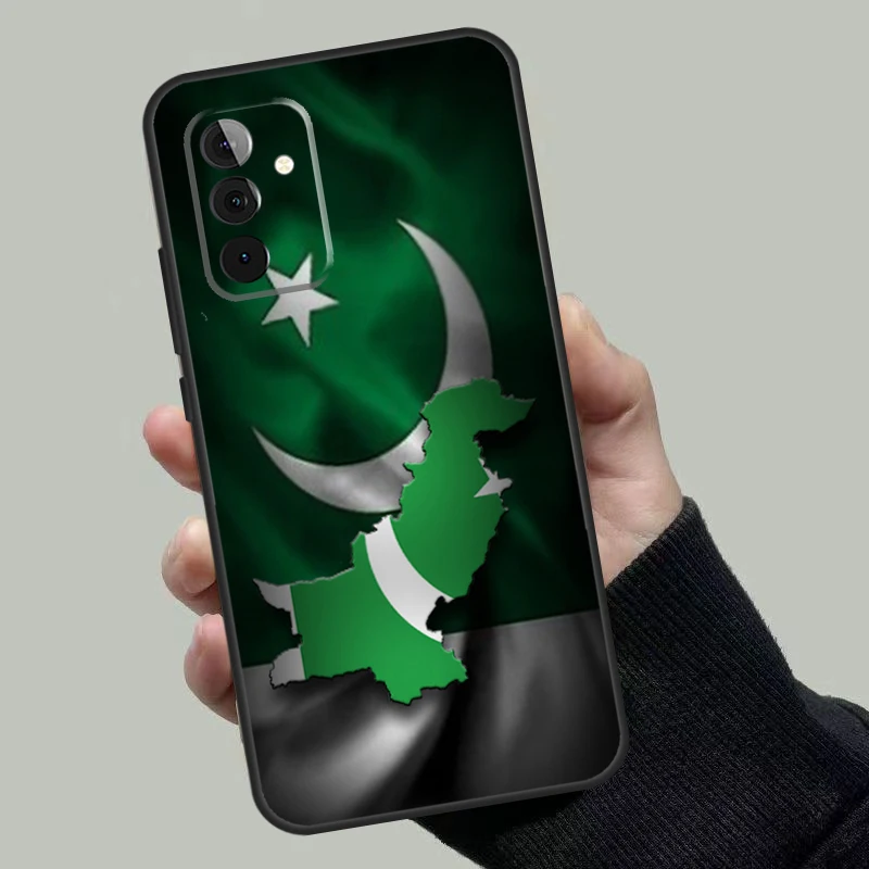 Pakistan Flag Banner Case For Samsung Galaxy A54 A53 A52 A34 A32 A72 A13 A23 A14 A33 A12 A22 A71 A51 Phone Cover