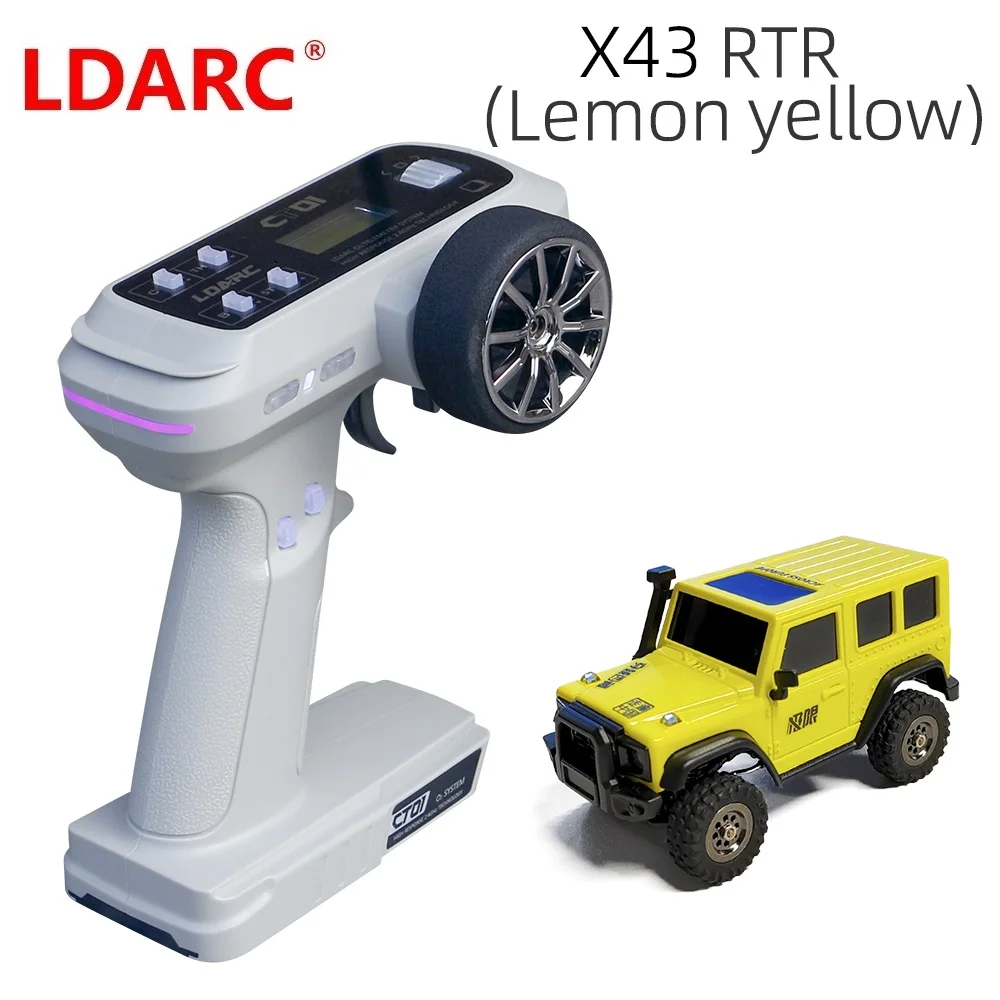 LDARC X43 V2 1/43 Crawler turbo RC car 4WD Remote control mini