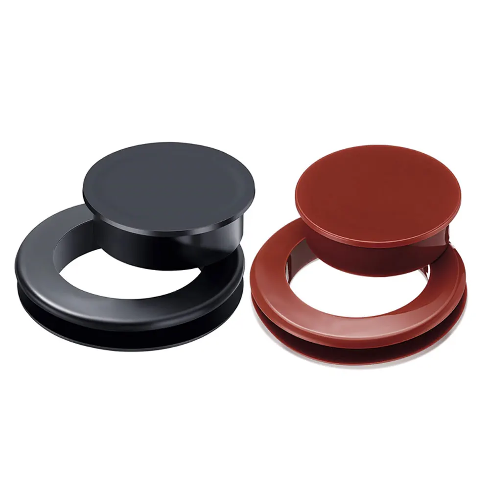 Sunshade Umbrella Hole Ring Cover Kit 6.1cm Size for 2 Inch Umbrella Bases Outdoor Patio Table Compatibility Black Red