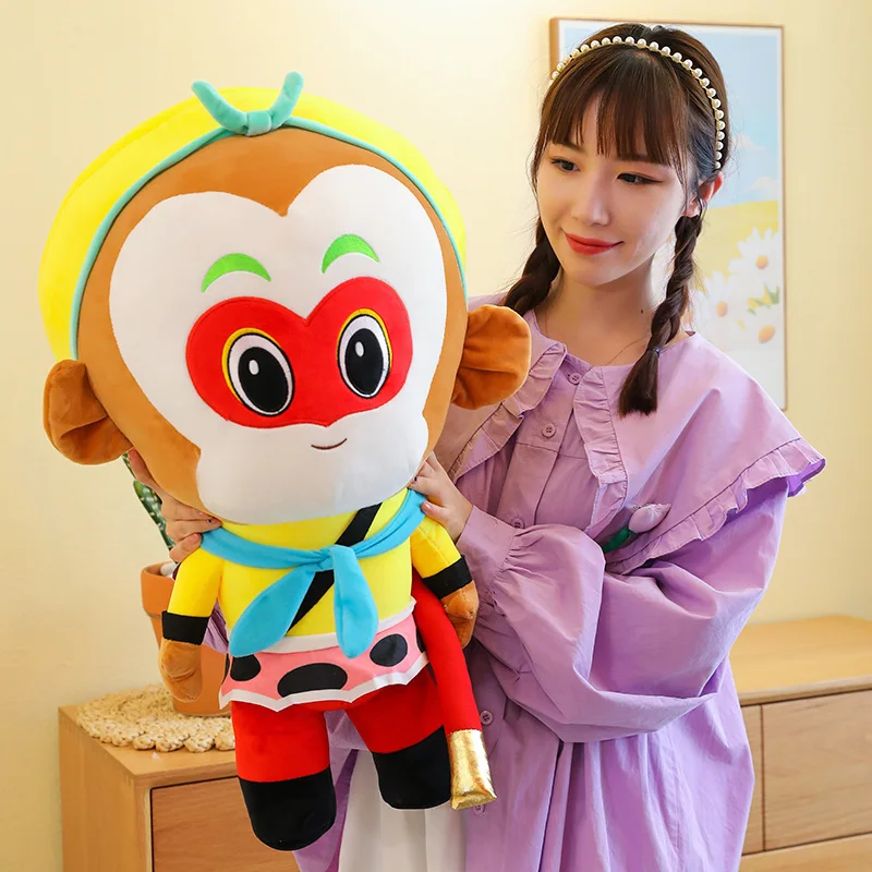 30/50/70cm Hot Sale Chinese Fairy Game Sun Wukong Plush Doll Cartoon Monkey King Animal Plush Toy Fun Doll Gift For Boyfriend