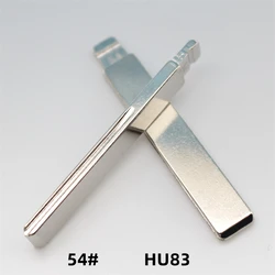 OEM 10Pcs 54# HU83 Metal Blank Uncut Remote Key Blade For Peugeot 307 For Citroen For Keydiy KD Xhorse VVDI JMD