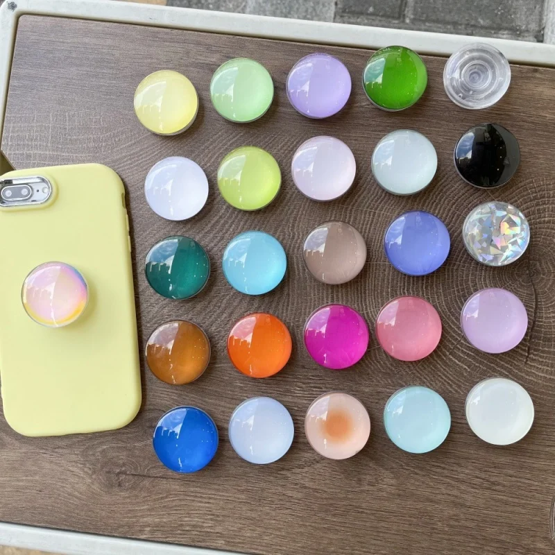 

Glass Ball Mobile Phone Holder Stand Phone Finger Stand Fold Grip Stand Sockets Support For Iphone 17 Pro max Xiaomi Accessories