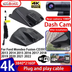 Video Recorder 4K Plug and Play Car DVR Dash Cam for Ford Mondeo Fusion CD391 2013 2014 2015 2016 2017 2018 2019 2020 2021 2022