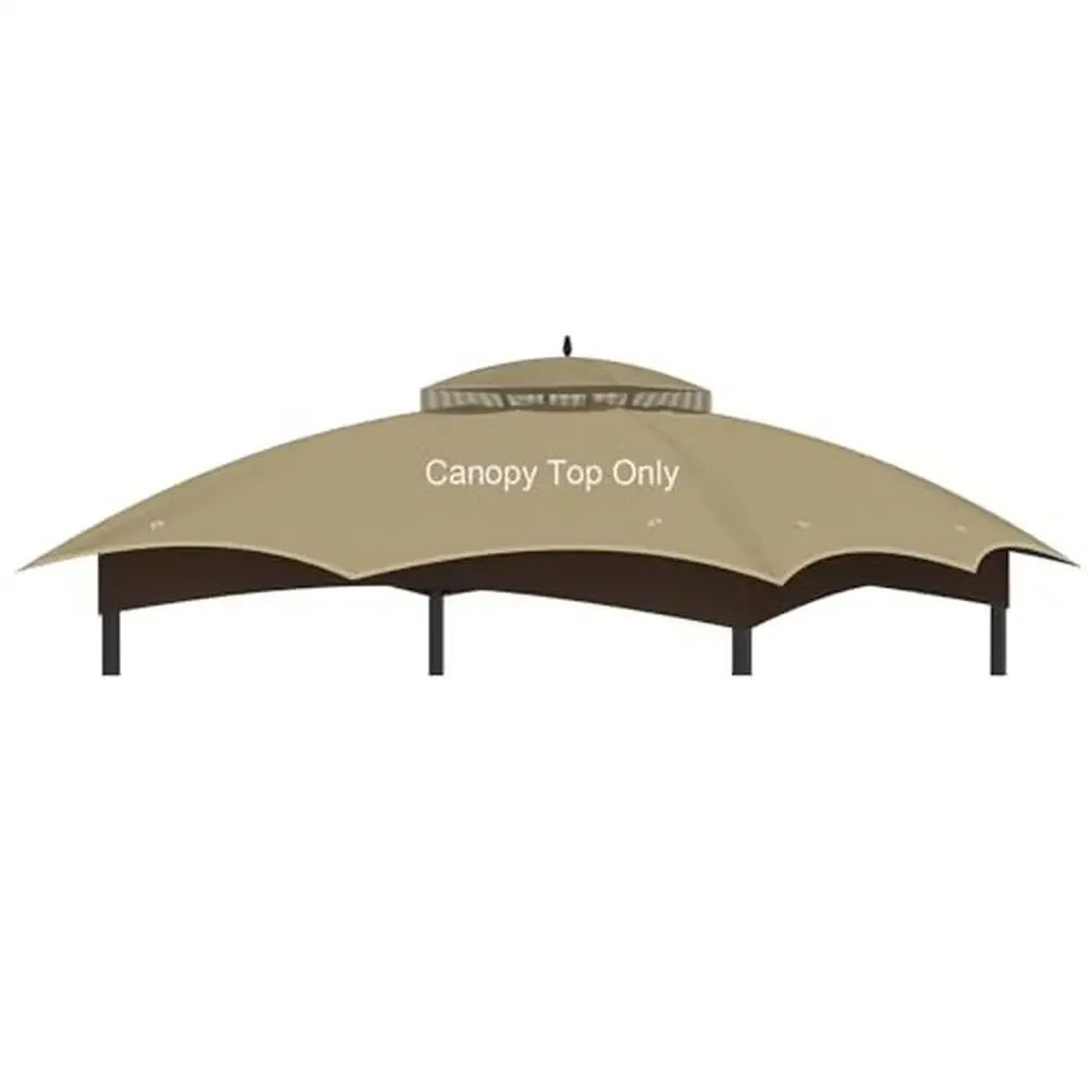 

Replacement Gazebo Canopy Top Cover 10x12 Double Tiered Waterproof Vented Roof Lowe's Allen Roth Gazebo GF-12S004B-1 Khaki UV