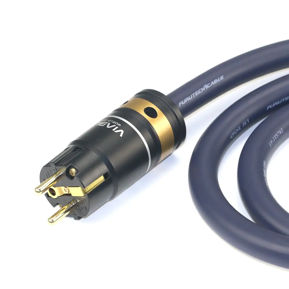 Furutech FP-3TS762 Purple Shirt Dragon King Ultra Large Power Cable HiFi EU Plug/US Plug Power Connection Cable