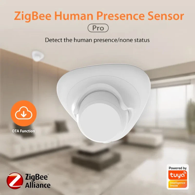 

Датчик движения Tuya Zigbee PIR и инфракрасный интеллектуальный датчик человеческого тела Беспроводная домашняя сигнализация работает с Tuya smart или Smart Life