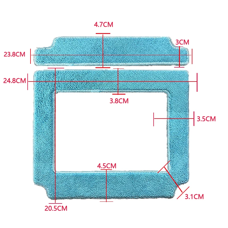 หุ่นยนต์ทําความสะอาดหน้าต่าง Mop ผ้าเช็ดทําความสะอาดคุณภาพสูงผ้าสแควร์ผ้าเช็ดทําความสะอาด Purerobo W-V1S ส่วนประกอบหุ่นยนต์ทําความสะอาดหน้าต่างอุปกรณ์เสริม