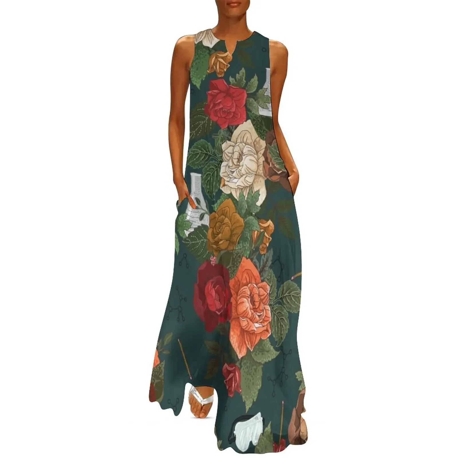 

Chemistry Floral Long Dress women's summer dresses 2025 Dresses summer dresses ladies 2025 Dress