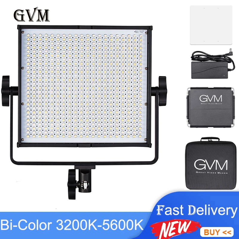 

GVM 520S LED Photo Studio Light for Tiktok Youbute Game Live Video Lighting 30W Video Recording Photography Panel Lamp