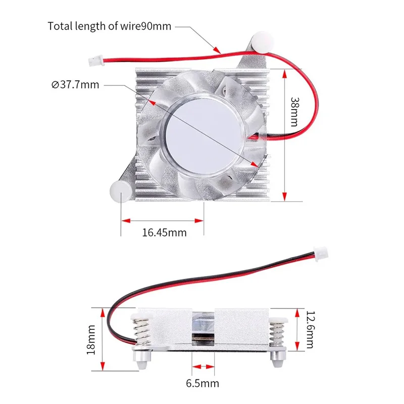 Orange Pi 5 Plus Cooling Fan High Heat Dissipation Efficiency Heat Sink for Orange Pi 5 Plus