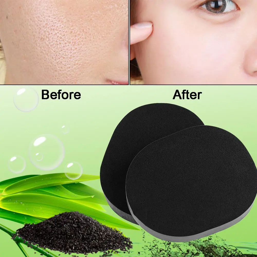 Herramientas efectivas para lavado corporal, removedor de maquillaje, limpieza de carbón de bambú, soplo cosmético