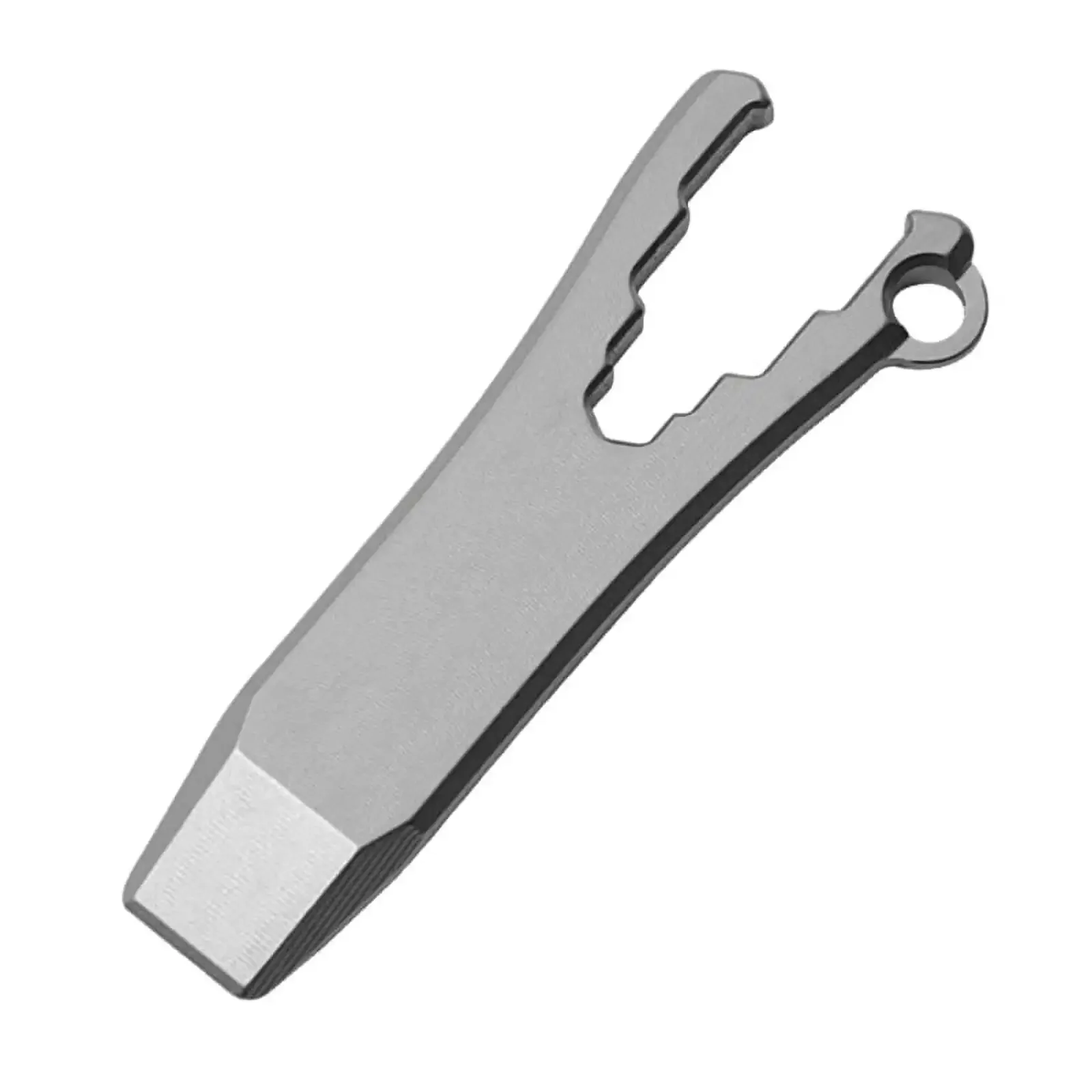 FEGVE Small Crowbar Open Wrench Portable Multifunctional Bottle Opener Keychain Pendant Outdoor Camping Tool Easy to Use