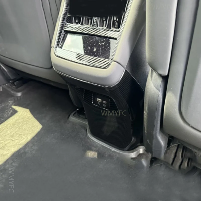 For BYD SONG L 2024 Interior Accessories Rear Air Outlet Decorative Frame Anti-kick Protective Cover