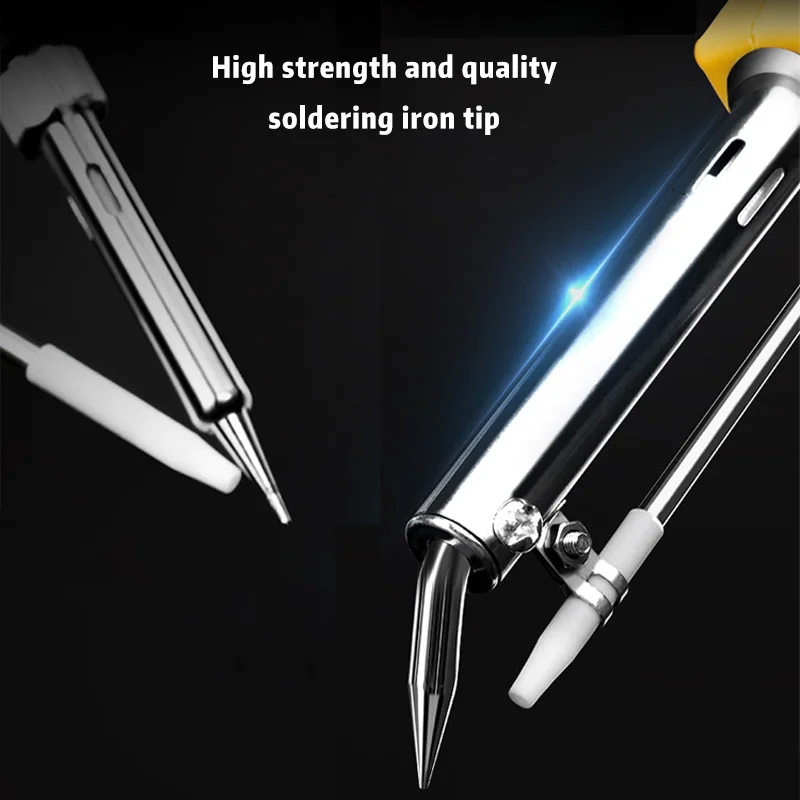 Deli pistola de soldadura eléctrica, soldador de calefacción interna, se envía automáticamente, herramienta de reparación de soldadura, pistola de estaño