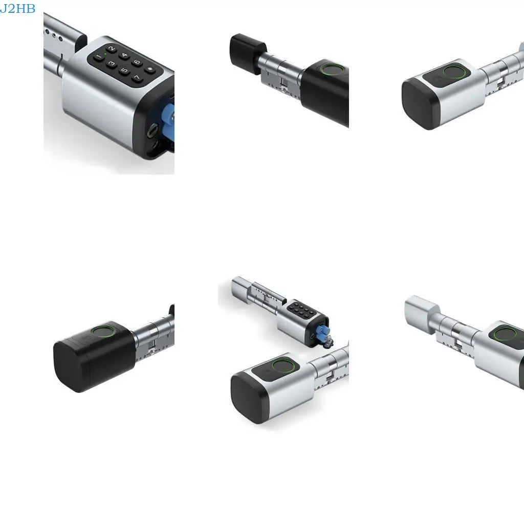 

J2HB Intelligent Adjustable Door Lock 5 Unlocking Control Fingerprints Keypad Card