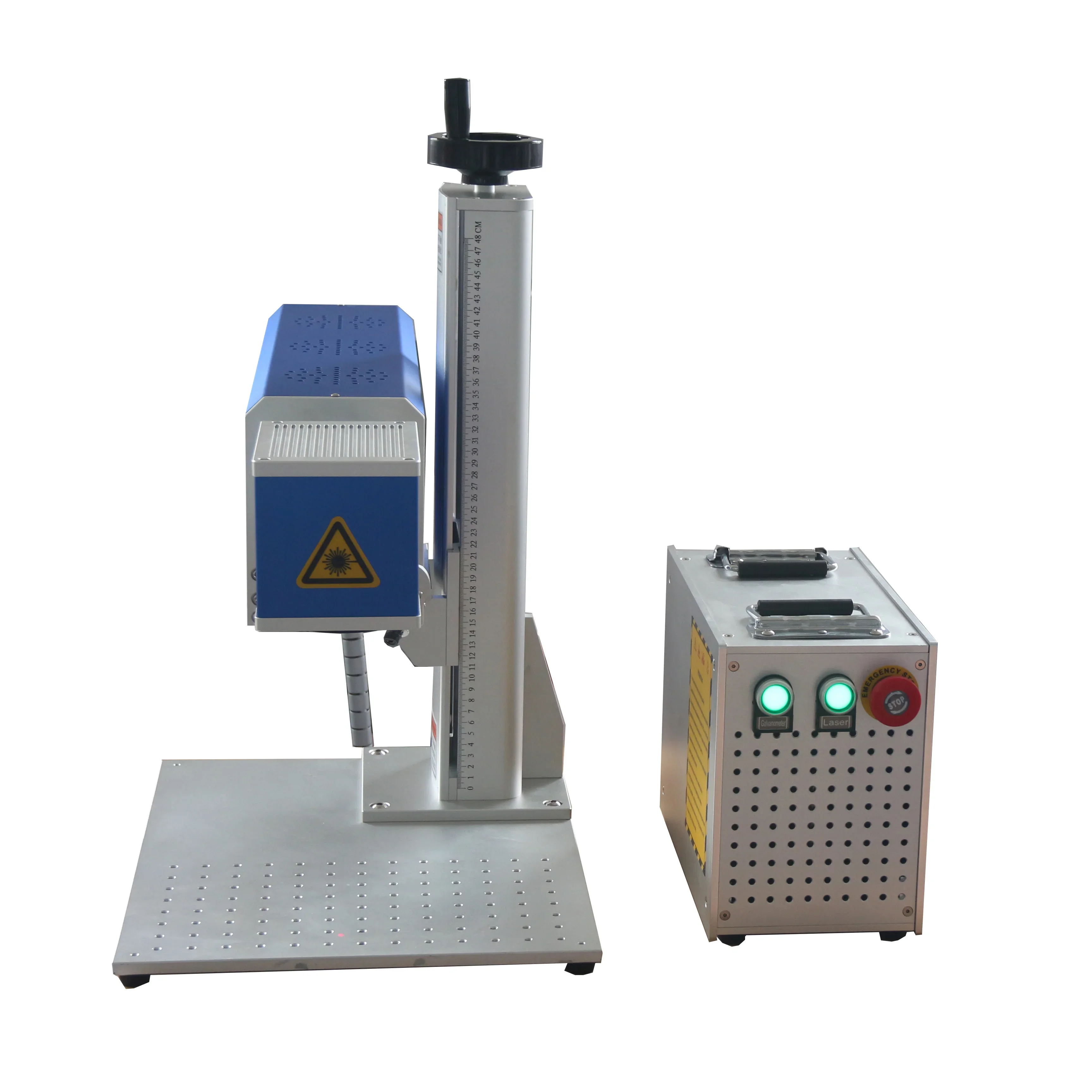 

flying laser marking machine fiber laser marker with touch screen for cable plastic metal production line