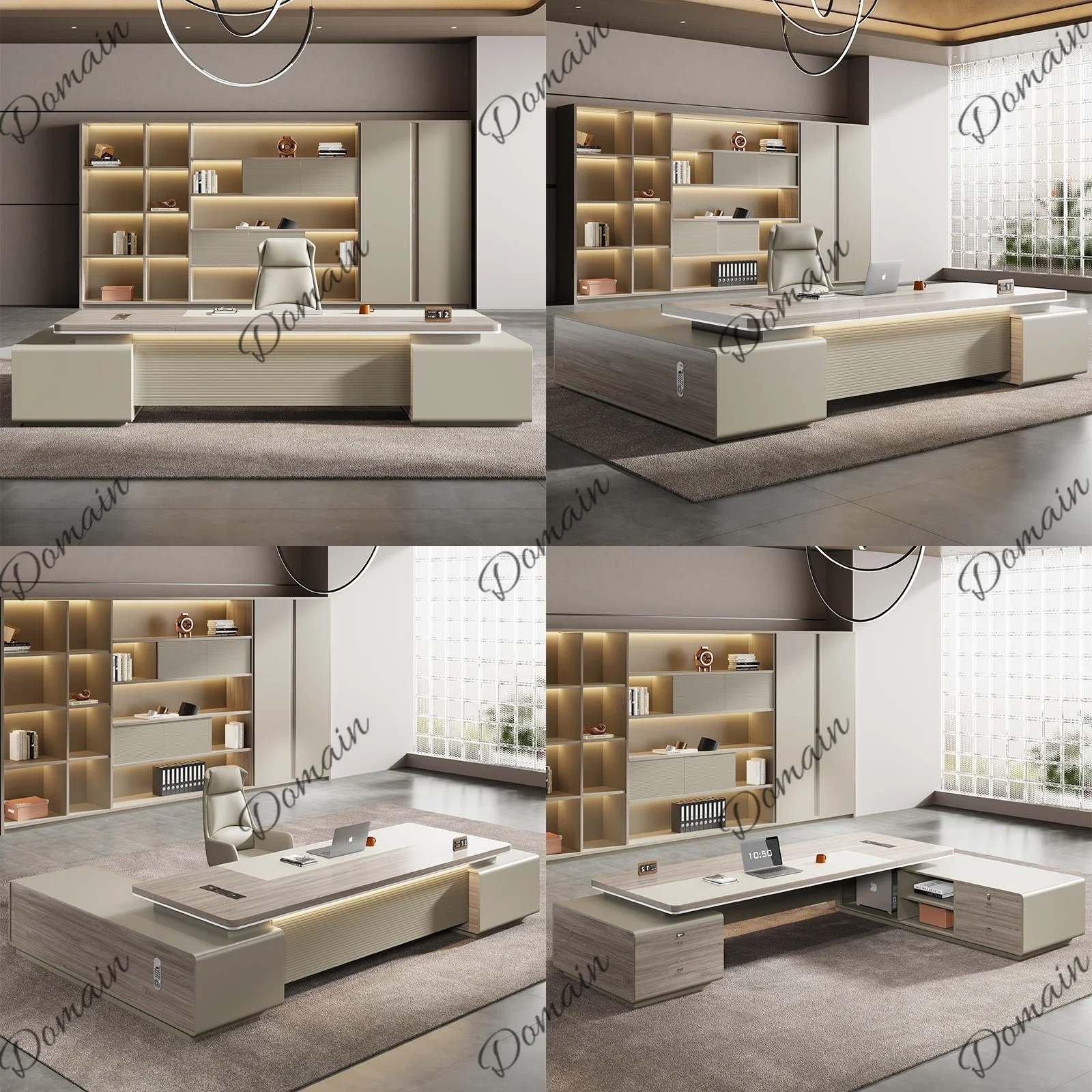 Luxury Executive Desk Chair Set Modern Simple Boss Office Furniture Manager Workstation