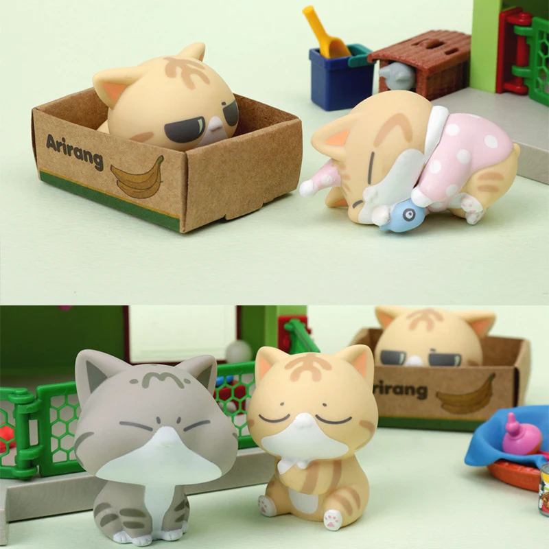 Figuritas originales de marca Popular, figuras bonitas de gatito Kawaii, caja ciega de juguete de colección, regalo de cumpleaños para niña