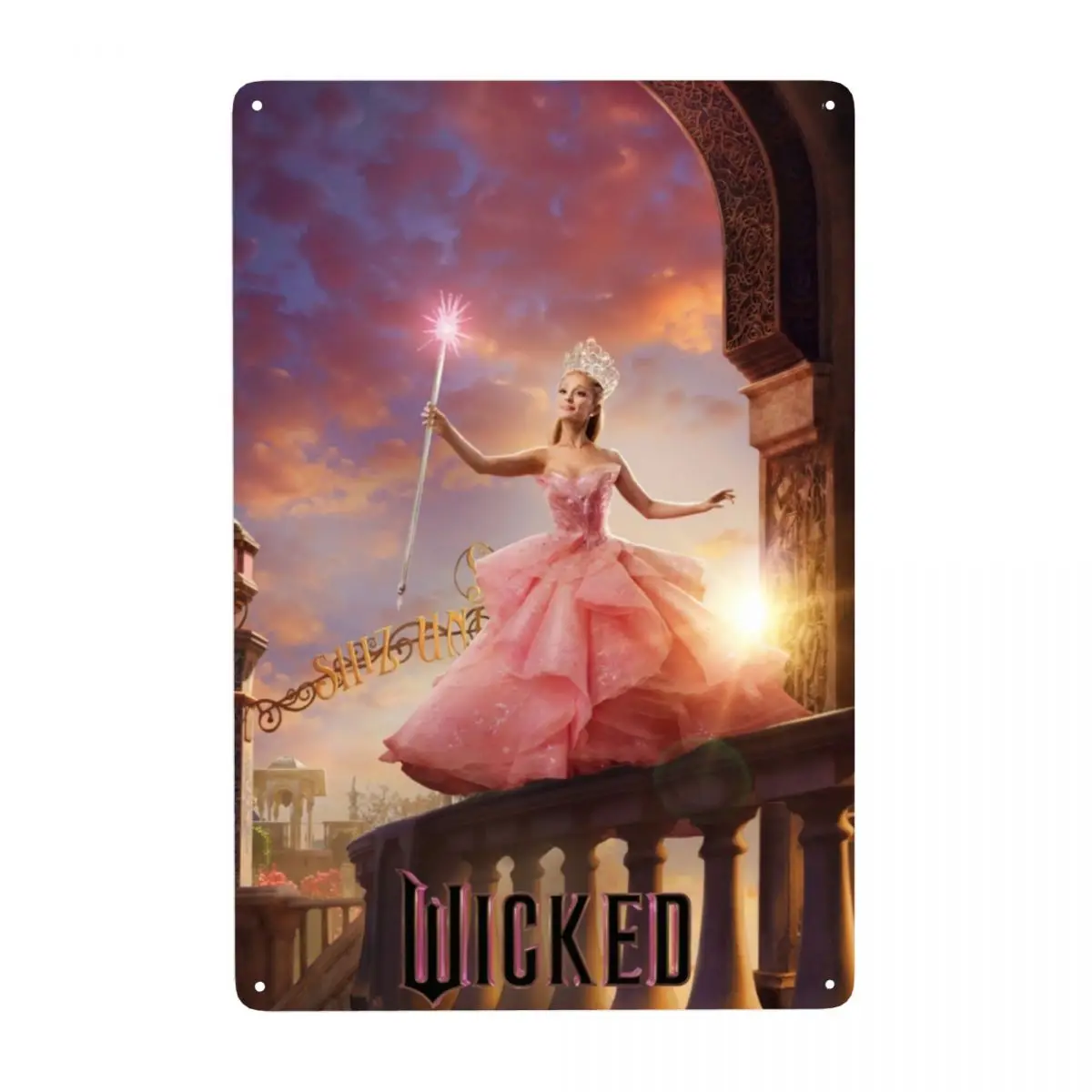 Custom Vintage Wickeds Musical Movie Metal Sign Tin Plaques Gate Garden Bars Wall Art Decor 12x8inch