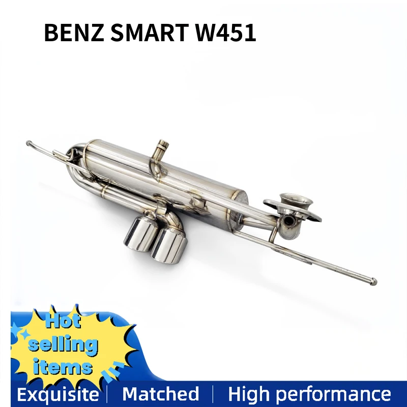

Mercedes Benz SMART W451 1.0T stainless steel tuning performance exhaust pipe muffler exhaust system