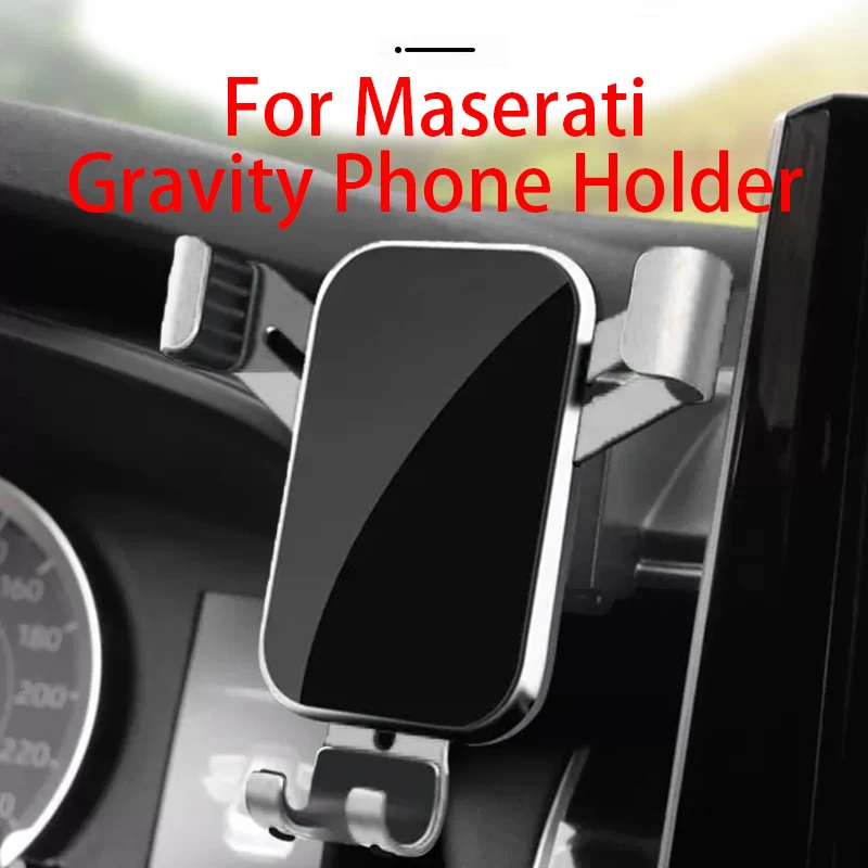 

For Car Cell Phone Holder Air Vent Mount GPS Gravity Navigation Accessories for Maserati Ghibli 14 to 22 YEAR