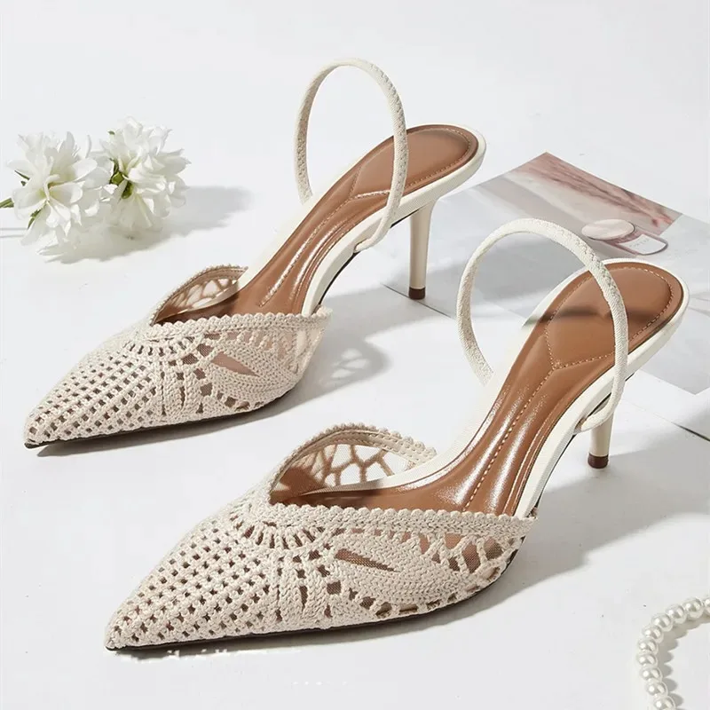 

Women Samdals High Heels Sandals Woman Sexy Pointed-Toe Ladies Summer Comfortable Elegant Shoes for Women