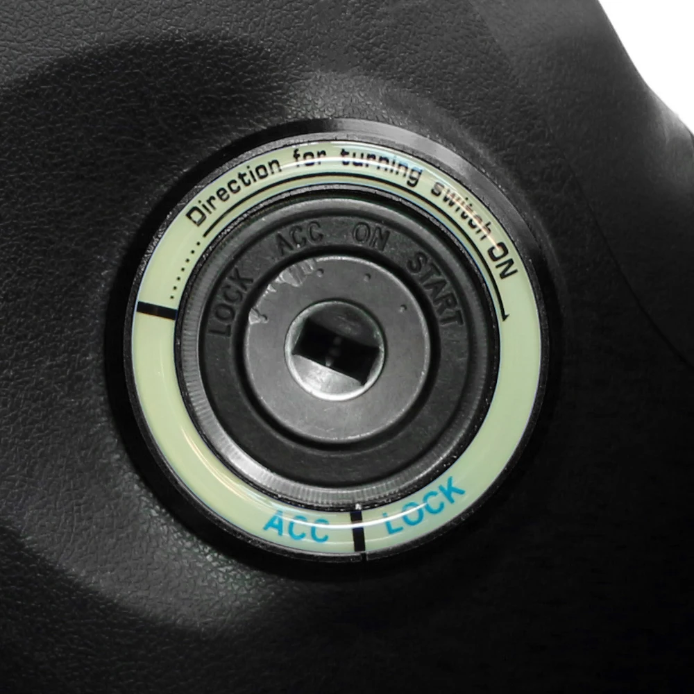 Luminous Ignition Key Ring Switch Cover Sticker for Subaru XV Forester for KIA RIO Solaris Sportage Soul Forte K3 Sorento Ix35