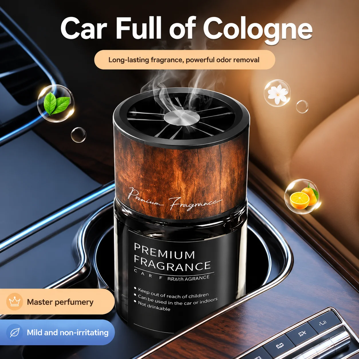 Premium Jasmine Perfume Authentic Car Air Freshener Odor Remover Car Interior Ornament 2026 New Car Fragrance Car Accessories