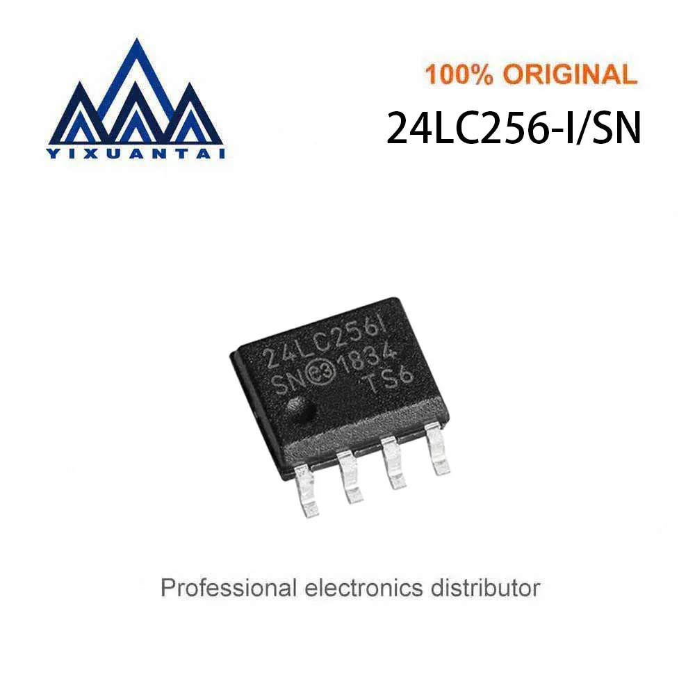 

10pcs/Lot 24LC256-I/SN EEPROM Serial-I2C 256K-bit 32K x 8 3.3V/5V Automotive 8-Pin SOIC N Tube New and Original