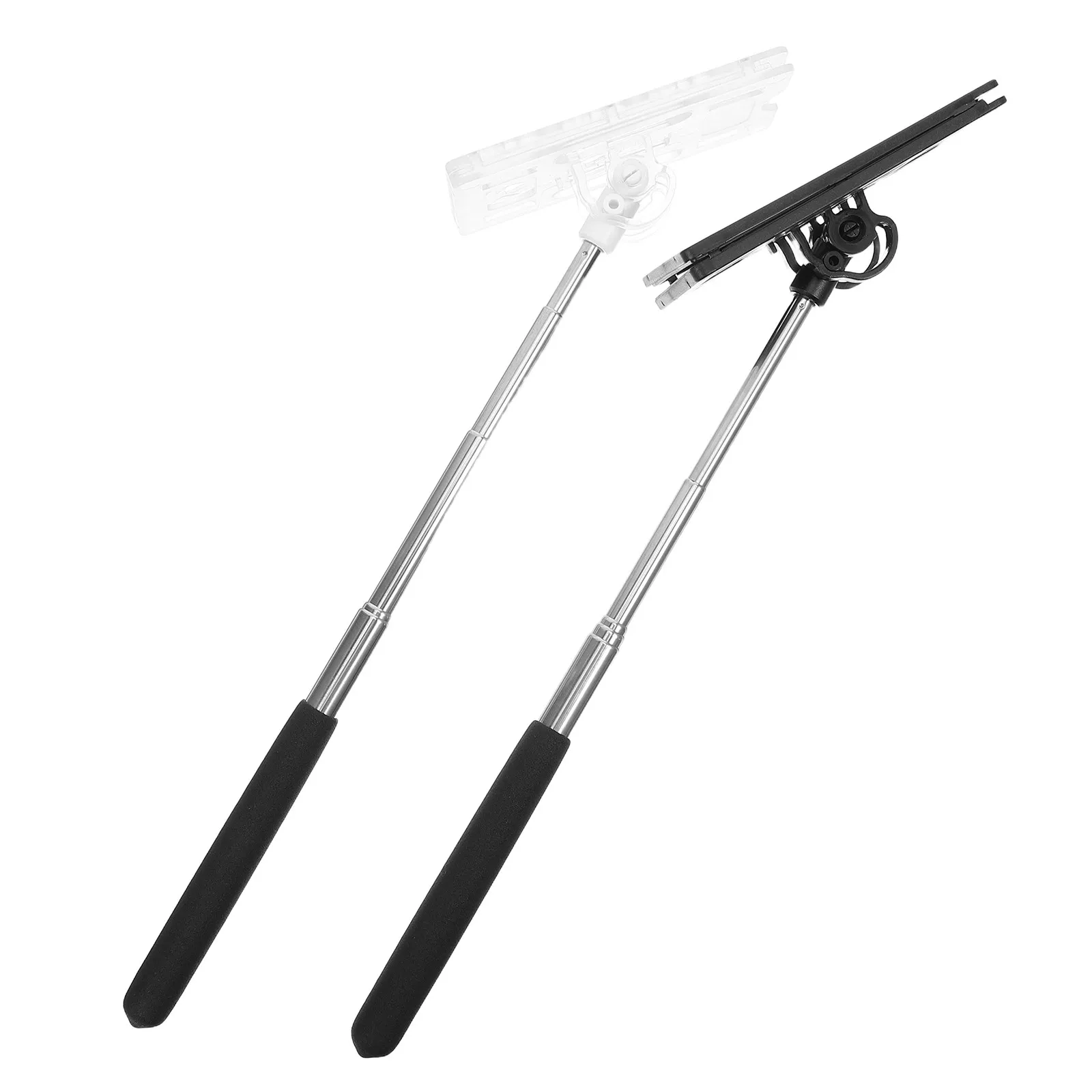 2Pcs Telescopic Card Holder Rod Adjustable Parking Card Grabber Toll Swiping Stick Vehicle Parking Pass Extender Contactless