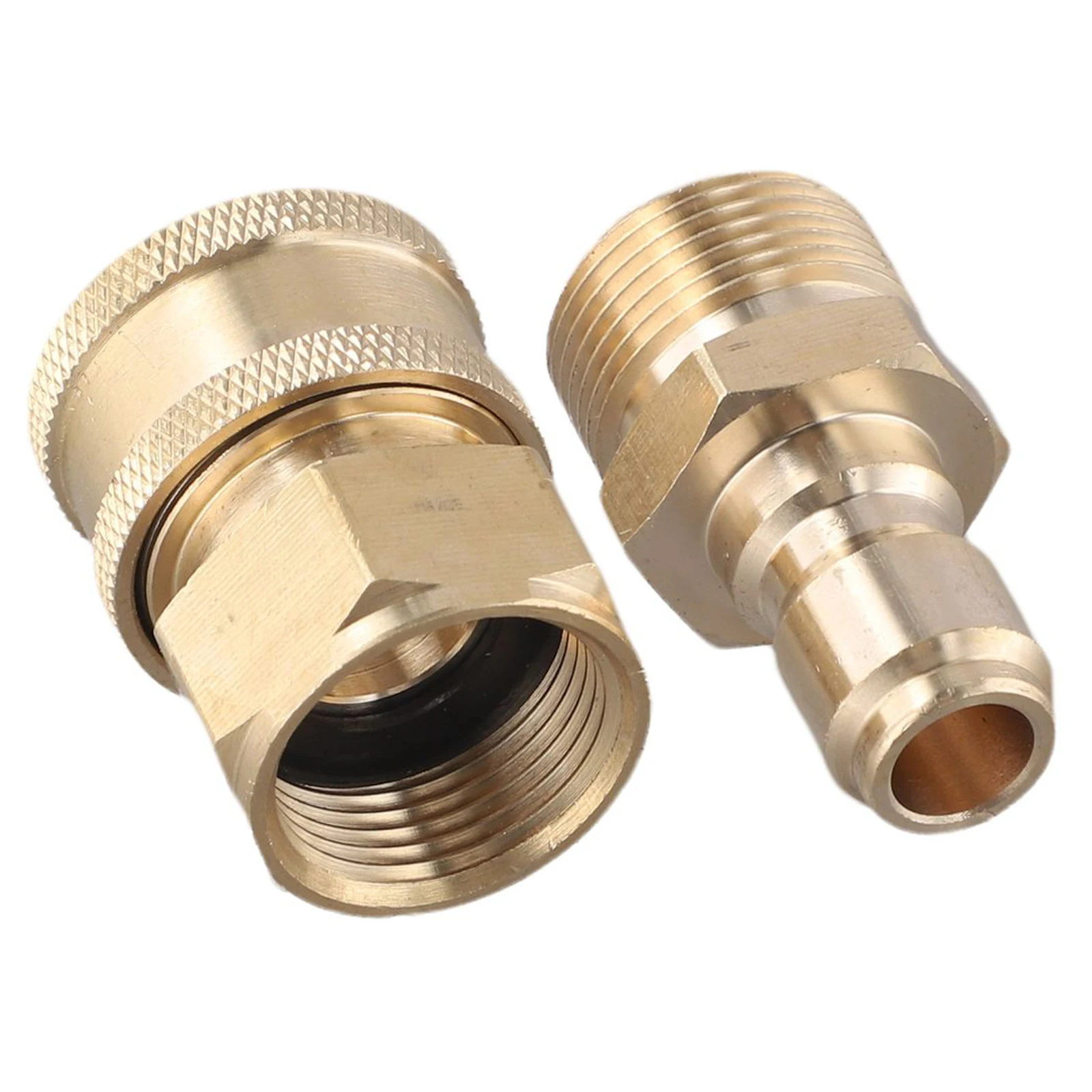 2PCS 3/8 M22 Adapter For High Pressure Washer Spout Kit Quick Connect Kit For Car Wash Spout Leak Proof Design