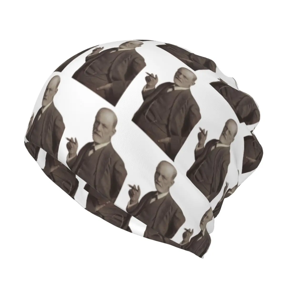 Freud With Cigar Blush Pink Bandana Neck Cover Magic Scarf Warm Cycling Scarf Beanies Hat Unisex Adult All Season view 2