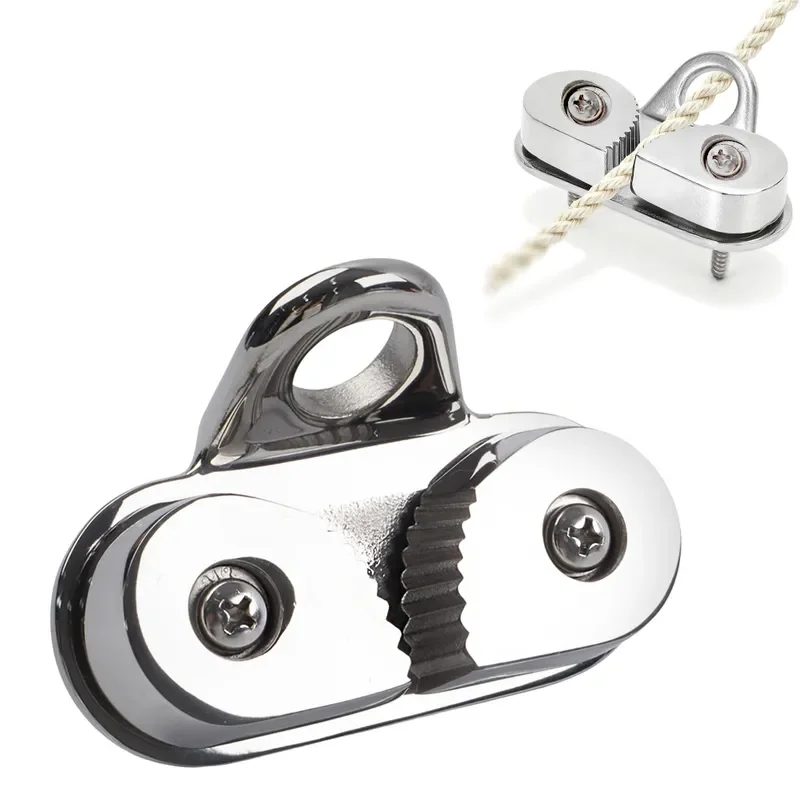 for 316 Stainless Steel Rope Clip Marine Rope Snap Elastic Buffer Accessories Pilates Rope Clamp Tool