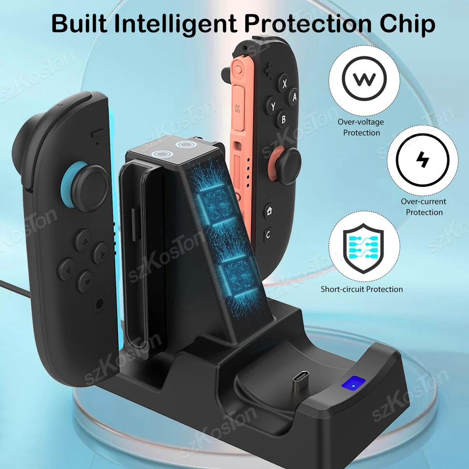 Switch 2 Proコントローラー用3in1充電ドック（LEDインジケーターと