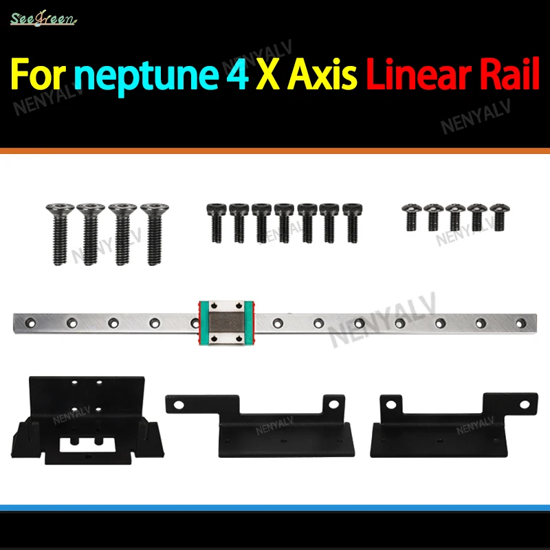 

For Elegoo Neptune 4 X Axis Linear Rail Upgrade Conversion Kit MGN12 Linear Guide Rail For Neptune 4 3D Printer Parts