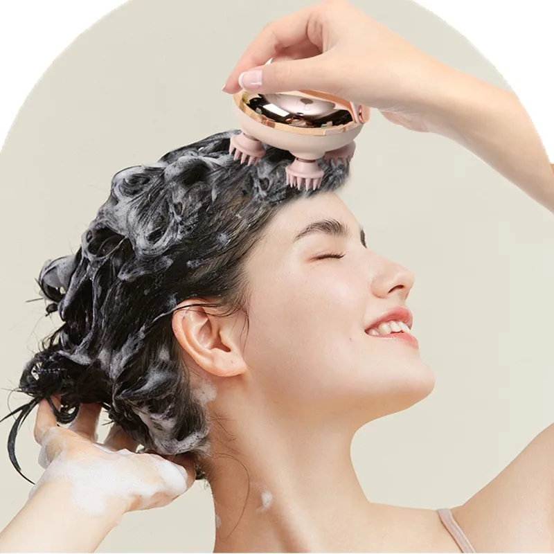 

Portable Head & Body Massager - Waterproof Silicone Massager for Home Travel Bath