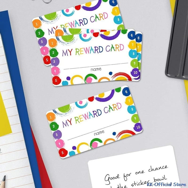 MY Reward Cards, 50Pcs  Reward Incentive Punch Cards For Children Students Motivated Teacher Teaching Small Business