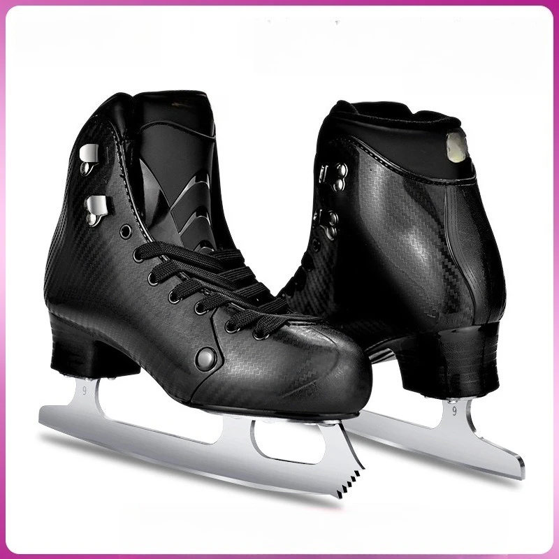 زلاجات ثلجية منقوشة - متينة للبالغين، مناسبة للتزلج على شكل حلقة ثلج - أحذية شفرة ثلج #1