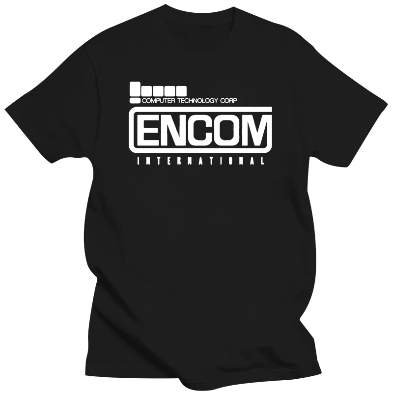 ENCOM International Inspired by Tron Retro Flynns Arcade Printed T-Shirt Men'S T-Shirts Summer Style Fashion Swag Men T Shirts