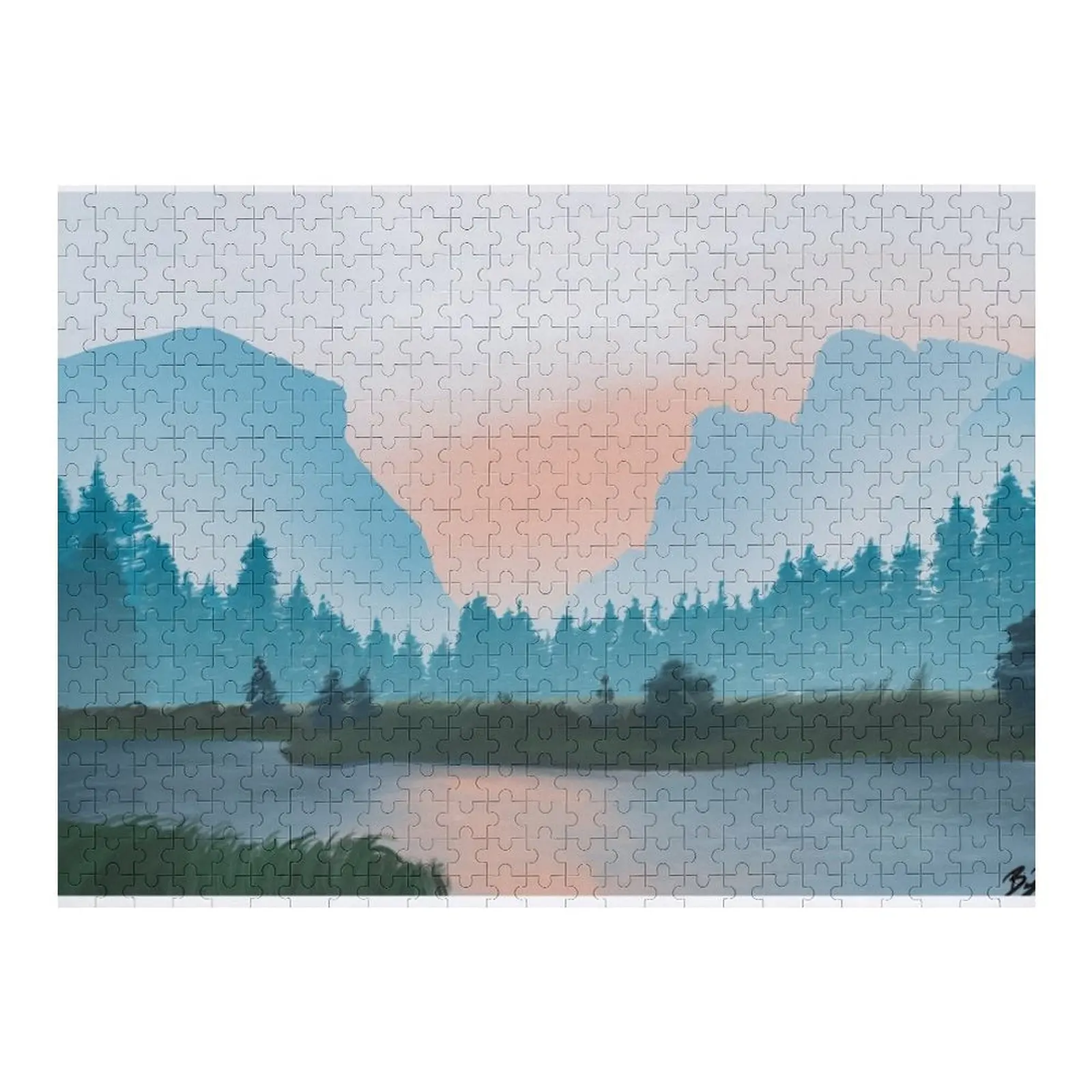 

Пазл Blissful Lake Персонализированный пазл Настраиваемый подарок ребенку Пазл