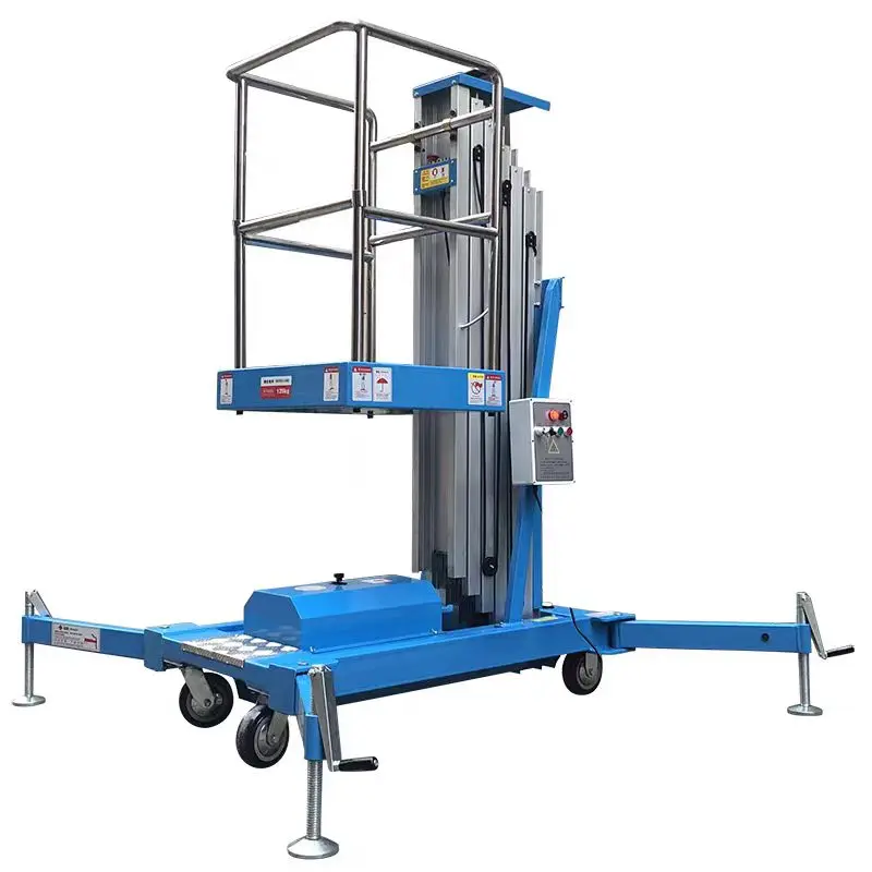 

Customized 4m-10m Load 150kg Aluminum Alloy Single Person Hydraulic Lifting Platform Electric Ladder Lift