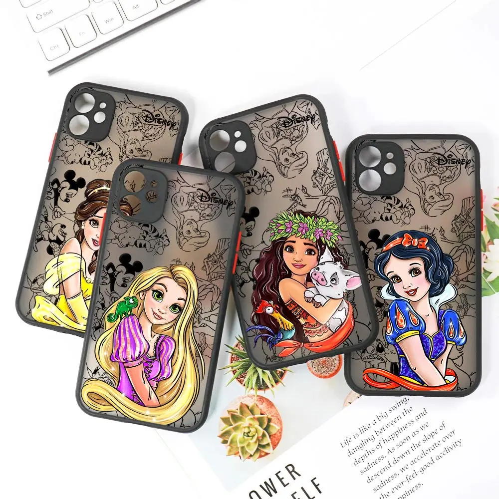 Lovely DisneyS Princess Phone Case For Samsung Galaxy A17 A07 A06 A56 A36 A26 A55 A14 A54 A05S A05 A15 A24 A25 A73 A25 A24 4G 5G