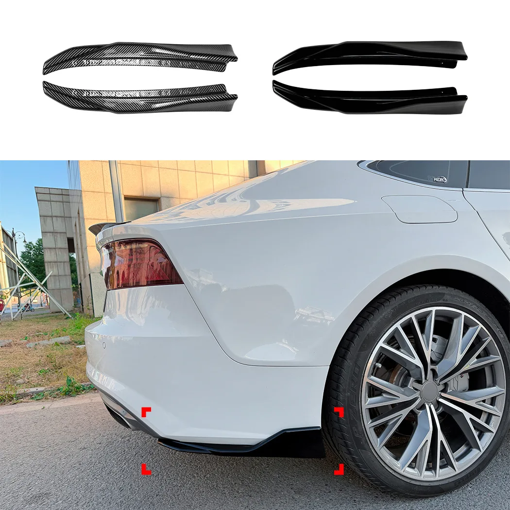 It is suitable for the cross-border modification of the rear corner spoiler exterior of the Audi A7 C7 later Sline 2015-2017